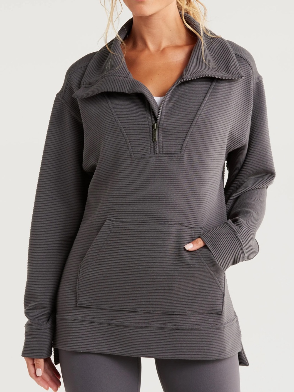 Zella Kickback Ottoman Tunic in Forged Grey
